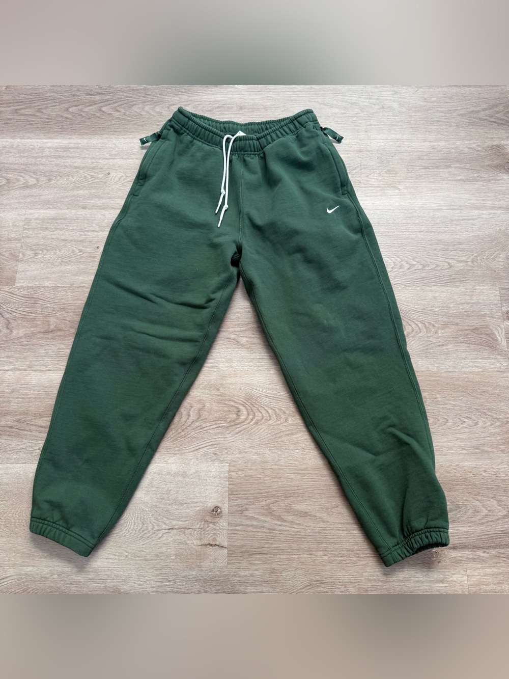 Nike Solo Swoosh Heavyweight Fleece Sweatpants Mens Size S Green DX1364-323